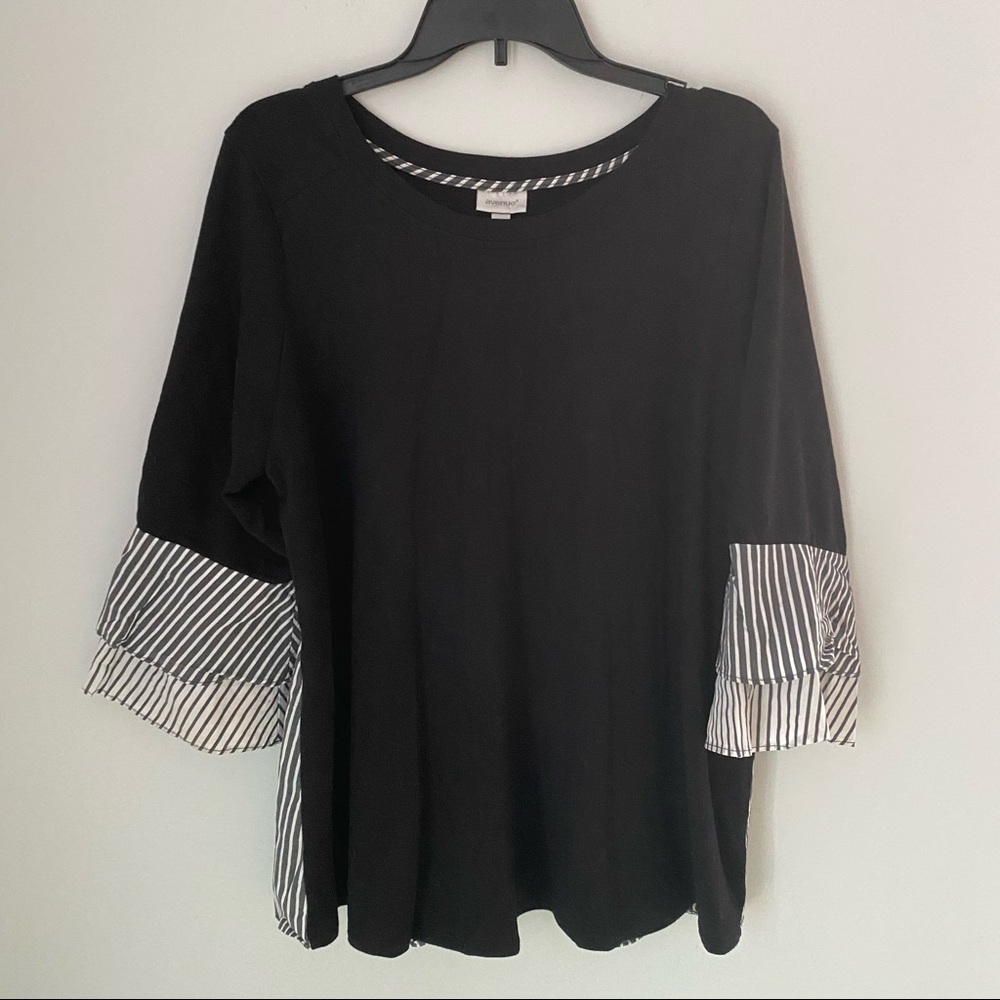 Avenue Women’s Boat Neck Bell Sleeve Top